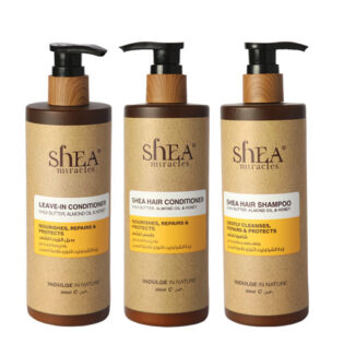 Shea Hair Shampoo - Shea Hair Conditioner - Leave in Conditioner Kit